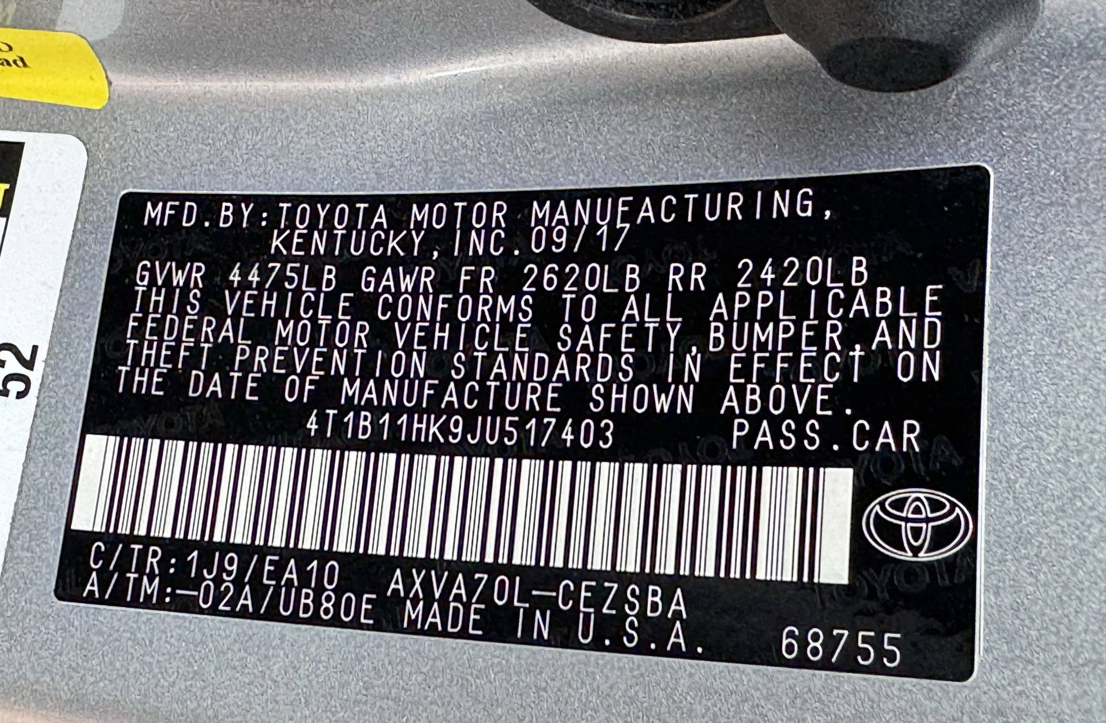 Used 2018 Toyota Camry SE FWD image 14
