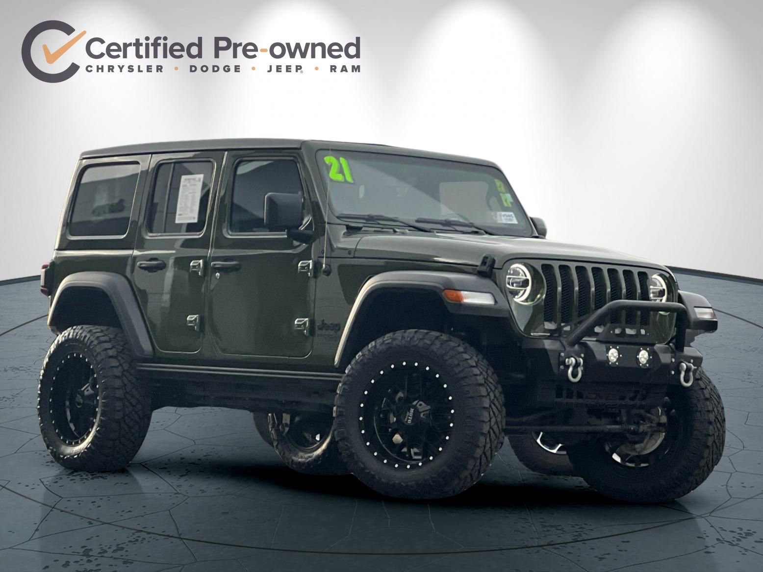 Certified 2021 Jeep Wrangler Unlimited Sport w/ Sun And Sound Package image 2