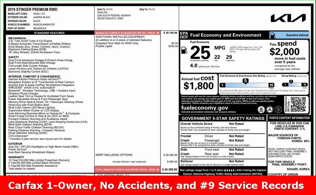 Used 2019 Kia Stinger Premium image 7