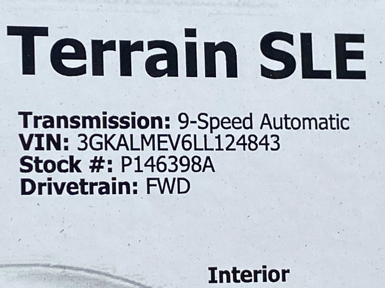 Used 2020 GMC Terrain SLE FWD image 46