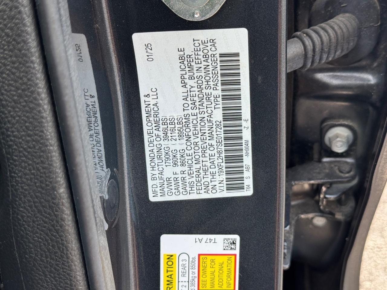 Certified 2025 Honda Civic Sport image 26