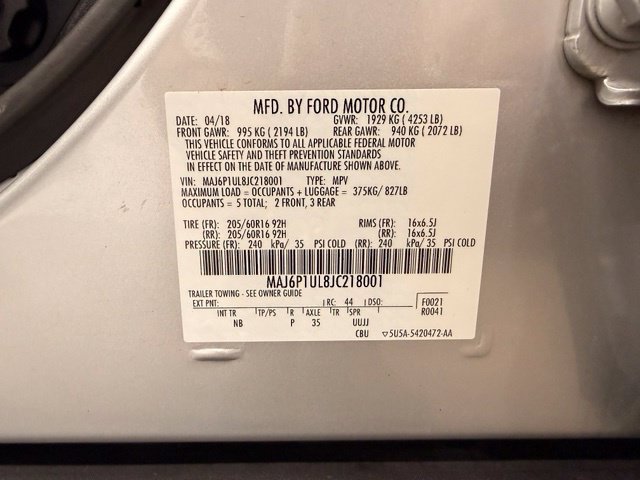 Used 2018 Ford EcoSport SE AWD/4WD image 8