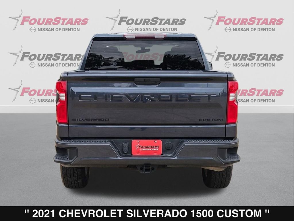 Used 2021 Chevrolet Silverado 1500 Custom w/ LPO, Dark Essentials Package RWD image 5