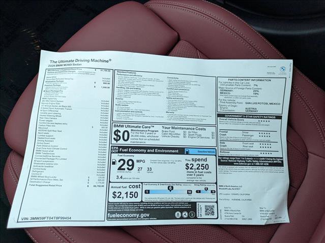 New 2026 BMW M340i w/ Shadowloine Package image 18