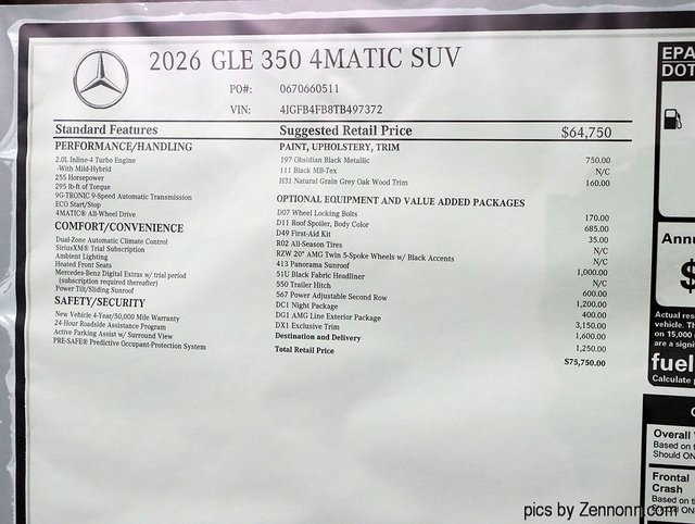 New 2026 Mercedes-Benz GLE 350 4MATIC image 29
