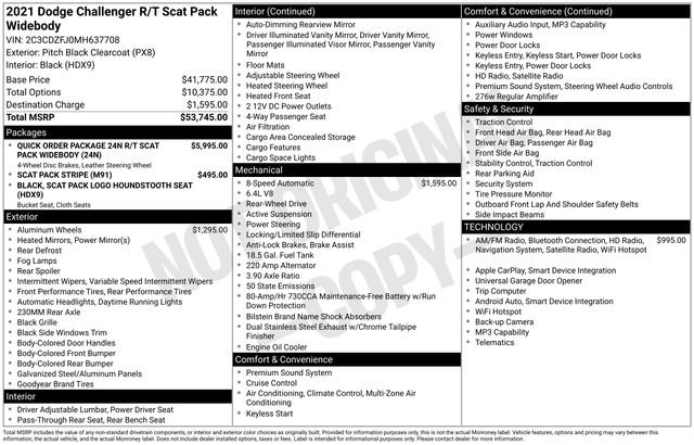 Used 2021 Dodge Challenger R/T Scat Pack RWD image 18