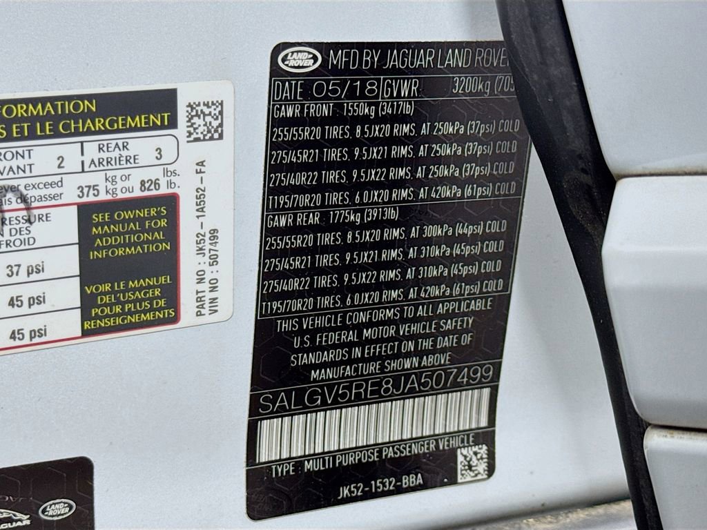 Used 2018 Land Rover Range Rover Long Wheelbase Autobiography image 45