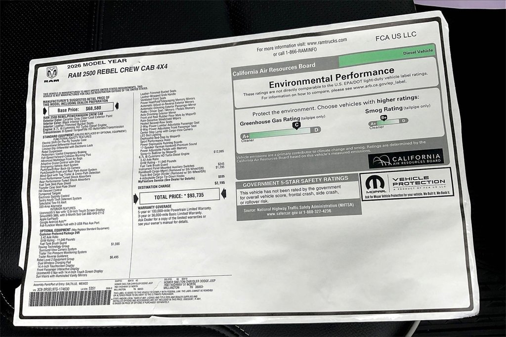 New 2026 RAM 2500 Rebel w/ Rebel Level 2 Equipment Group image 14