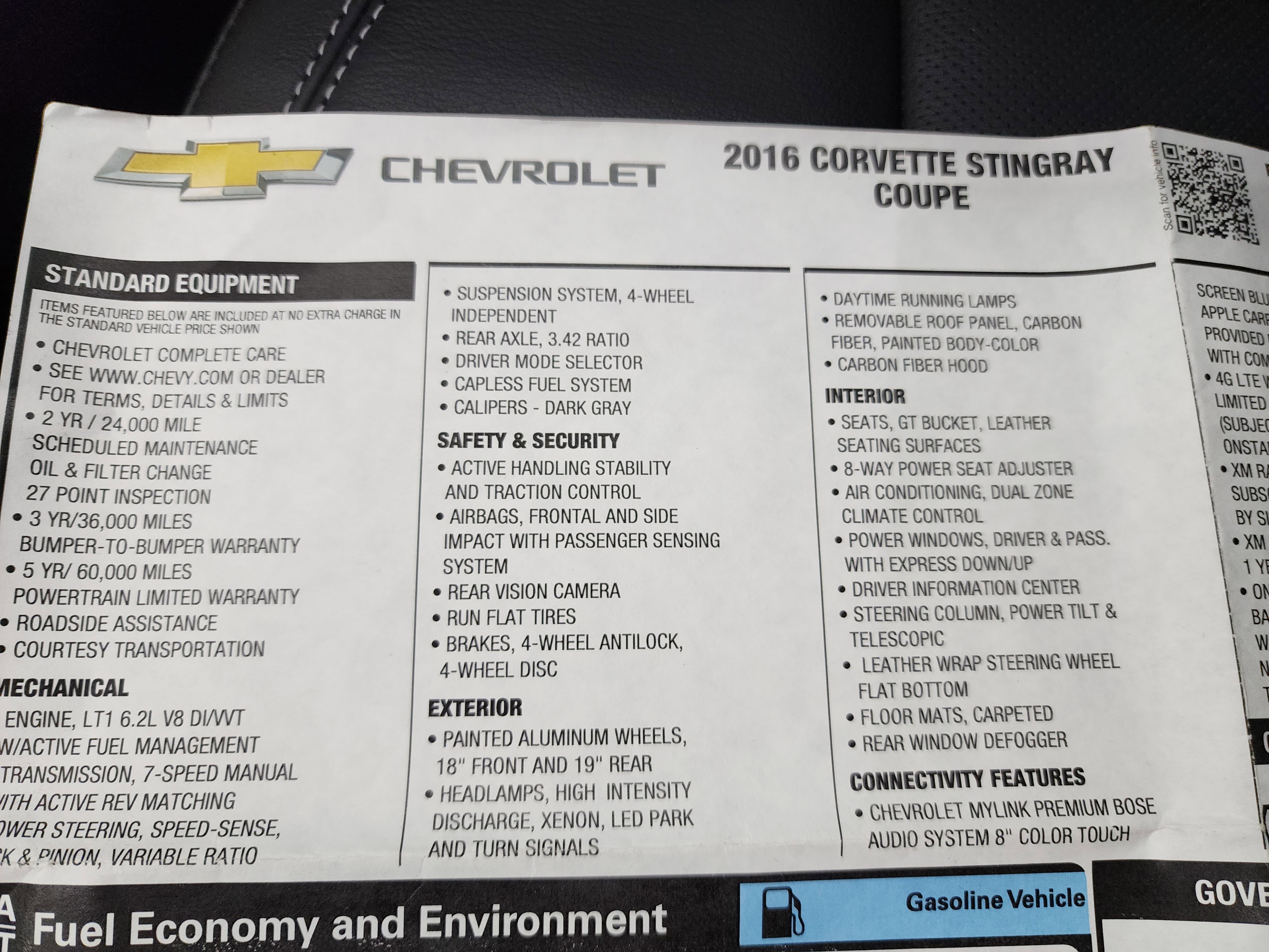 Used 2016 Chevrolet Corvette Stingray Coupe image 41