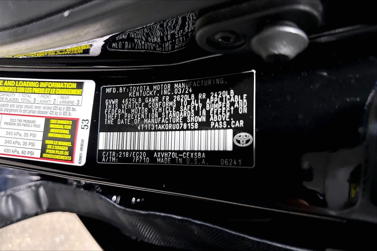 Used 2024 Toyota Camry SE w/ Convenience Package FWD image 34