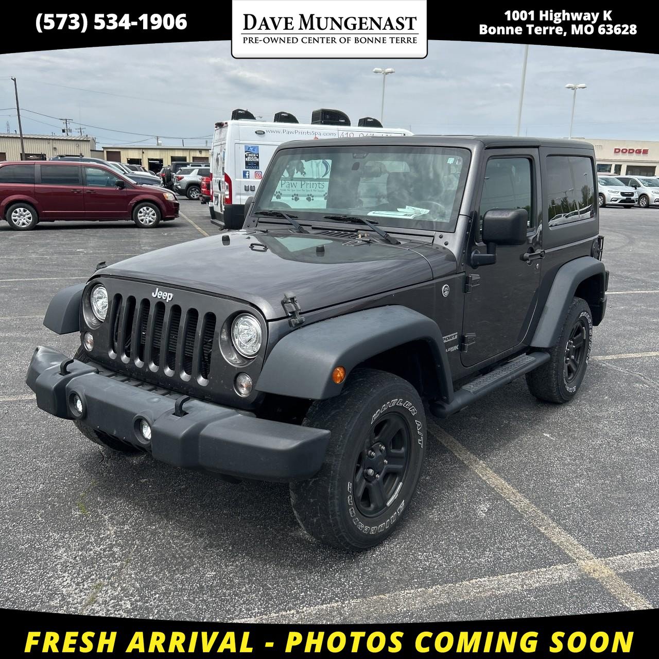Used 2018 Jeep Wrangler Sport w/ Connectivity Group AWD/4WD image 1