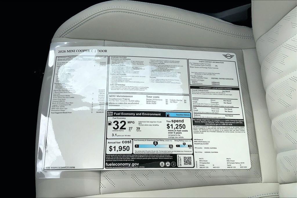 New 2026 MINI Cooper 2-Door Hardtop image 13