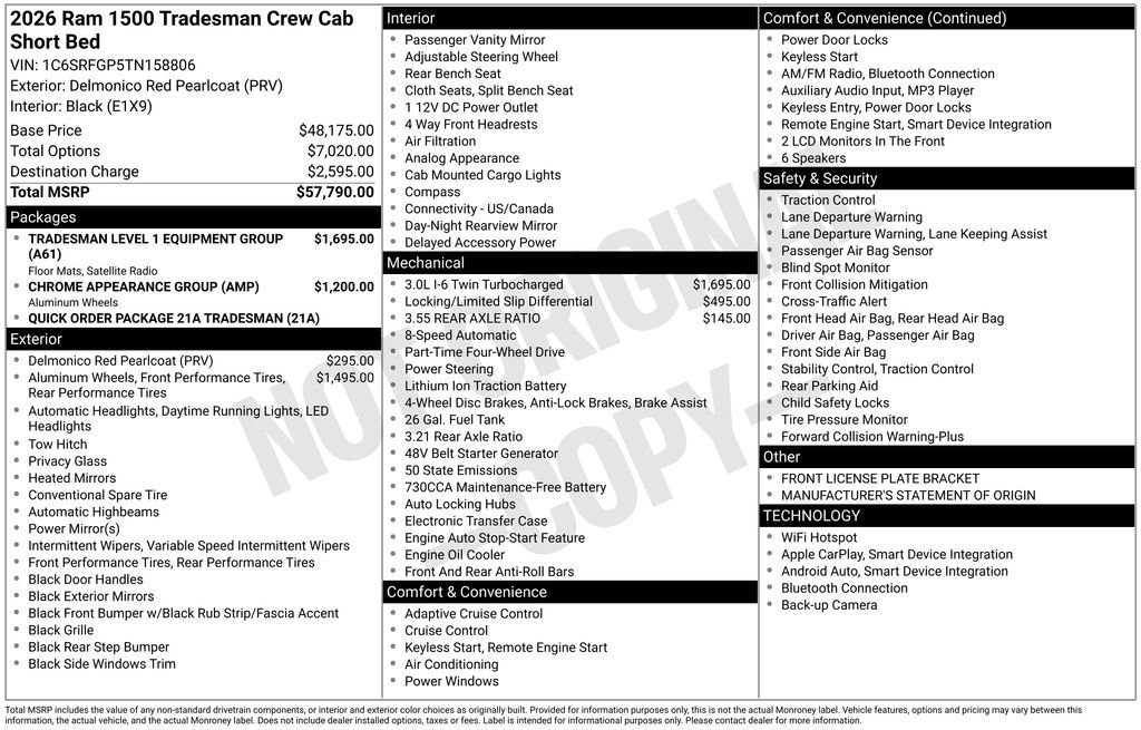 New 2026 RAM 1500 Tradesman image 4