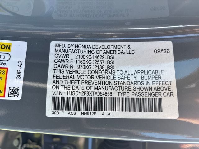 New 2026 Honda Accord Touring image 30
