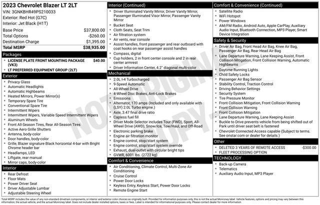 Used 2023 Chevrolet Blazer LT image 25