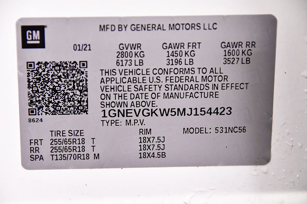 Used 2021 Chevrolet Traverse LT AWD/4WD image 14