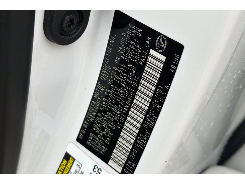 Used 2021 Toyota Camry TRD w/ TRD Package w/JBL Audio image 32