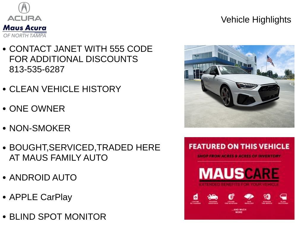 Used 2023 Audi A4 2.0T Premium Plus w/ Premium Plus Package AWD/4WD image 8