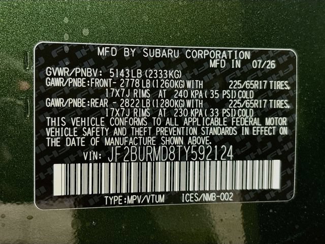 New 2026 Subaru Outback Wilderness AWD/4WD image 33