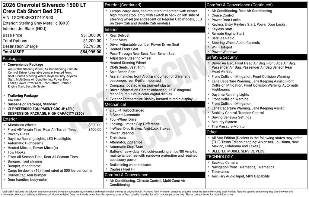 New 2026 Chevrolet Silverado 1500 LT AWD/4WD image 4