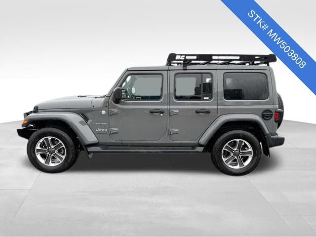 Used 2021 Jeep Wrangler Unlimited Sahara w/ Uconnect 4C Nav & Sound Group image 4