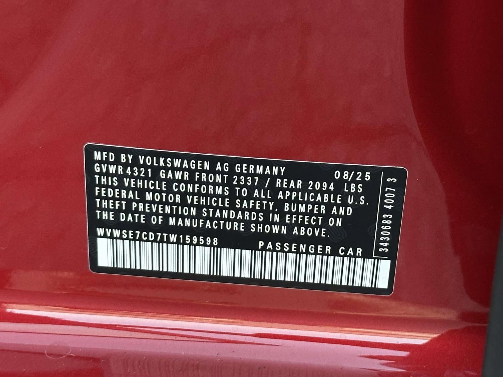 New 2026 Volkswagen GTI SE image 16