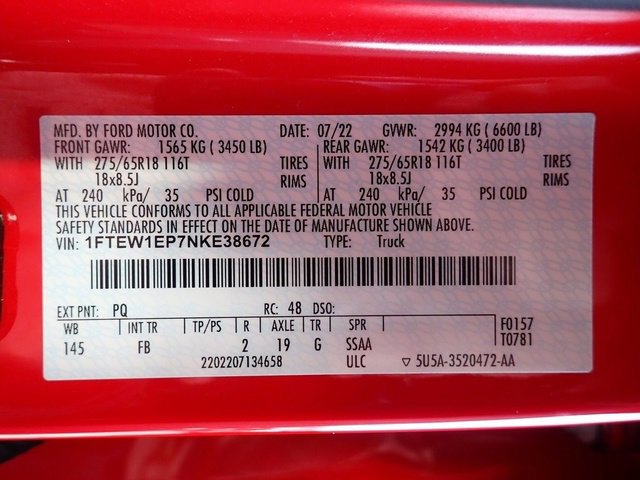 Certified 2022 Ford F150 XLT w/ Equipment Group 302A High image 23