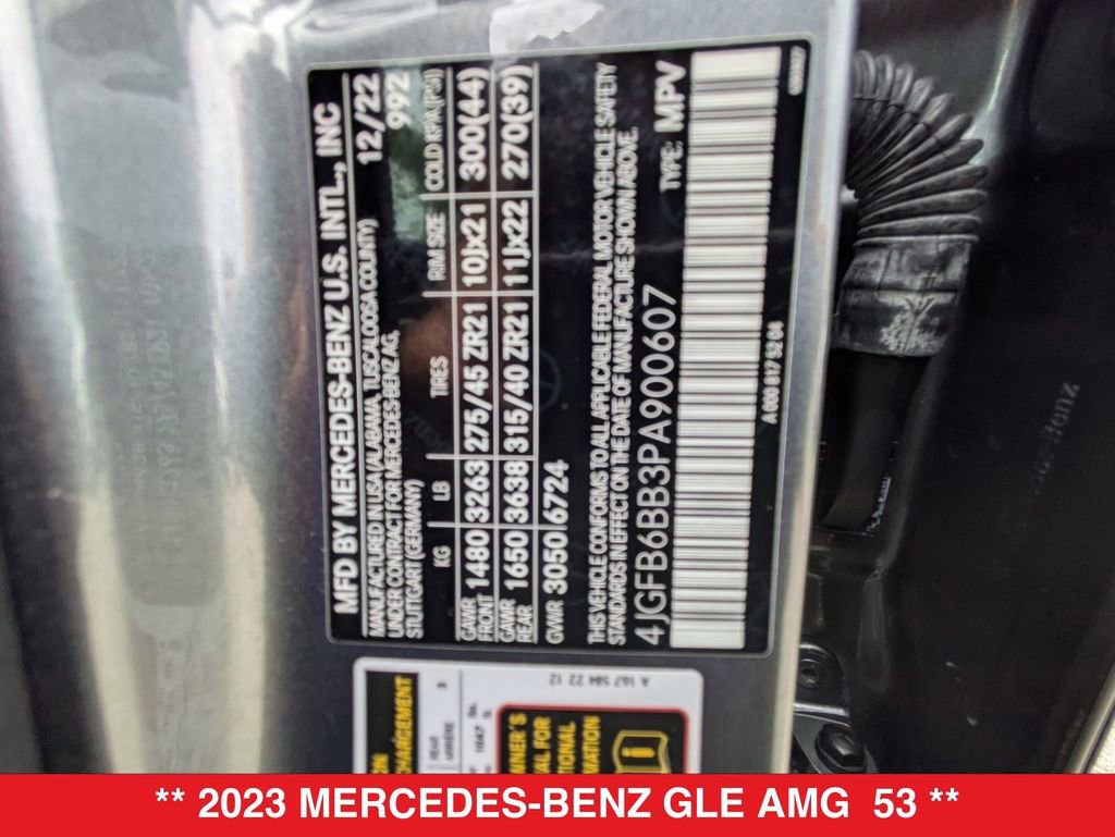 Used 2023 Mercedes-Benz GLE 53 AMG GLE 53 AMGﾮ image 55