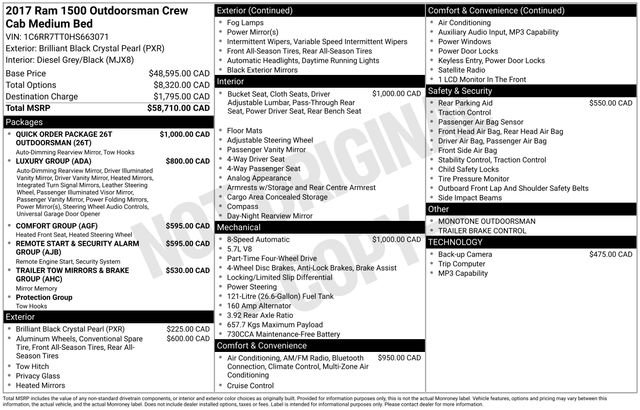 Used 2017 RAM 1500 Outdoorsman image 6