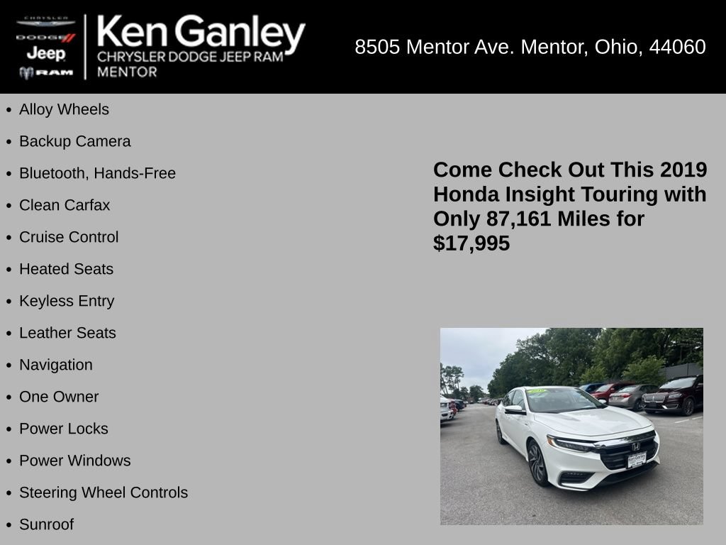 Used 2019 Honda Insight Touring image 5