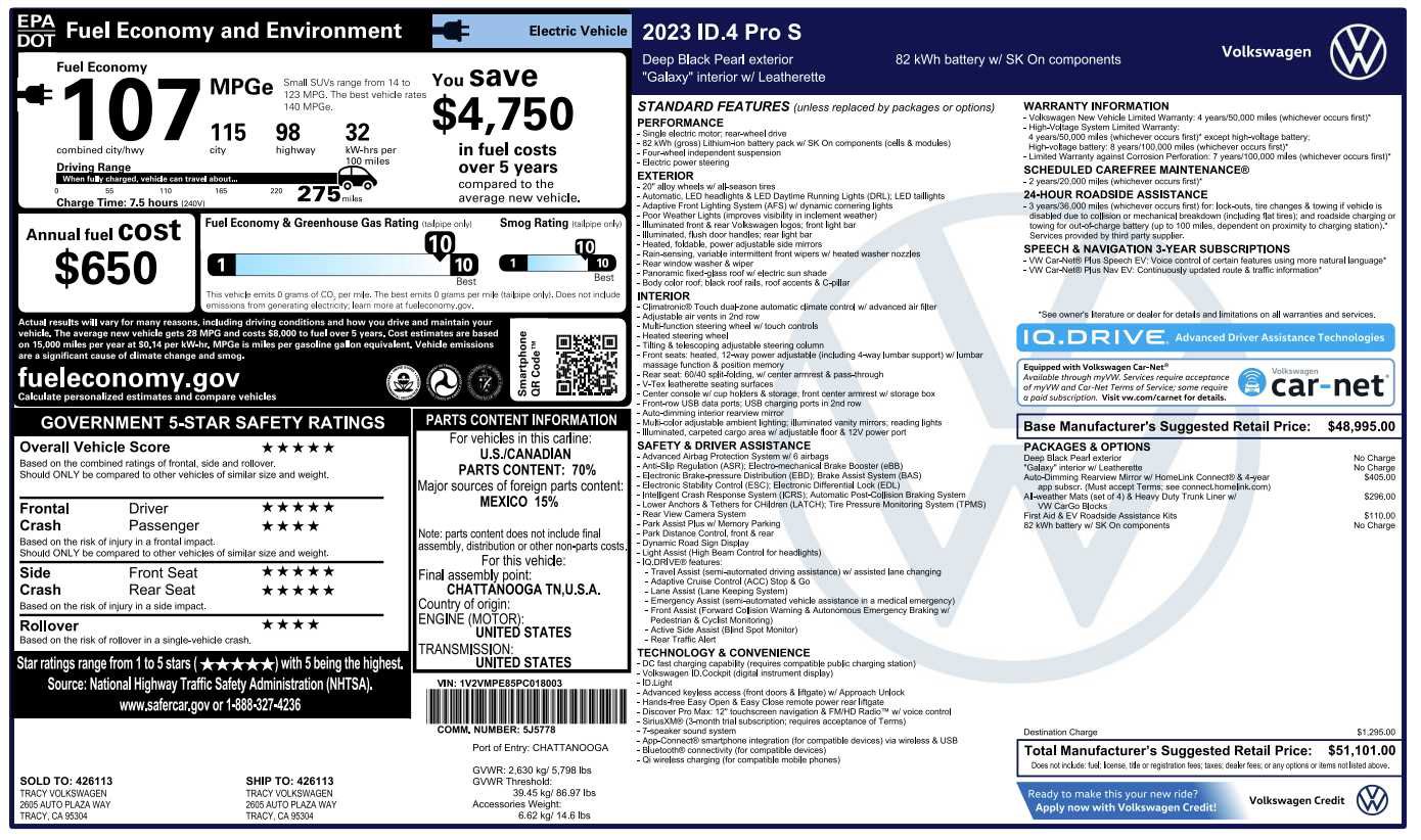 Used 2023 Volkswagen ID.4 Pro S RWD image 3