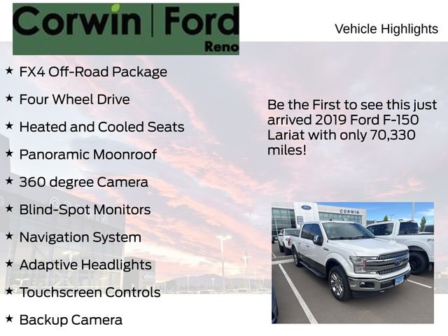 Used 2019 Ford F150 Lariat w/ Equipment Group 502A Luxury AWD/4WD image 4