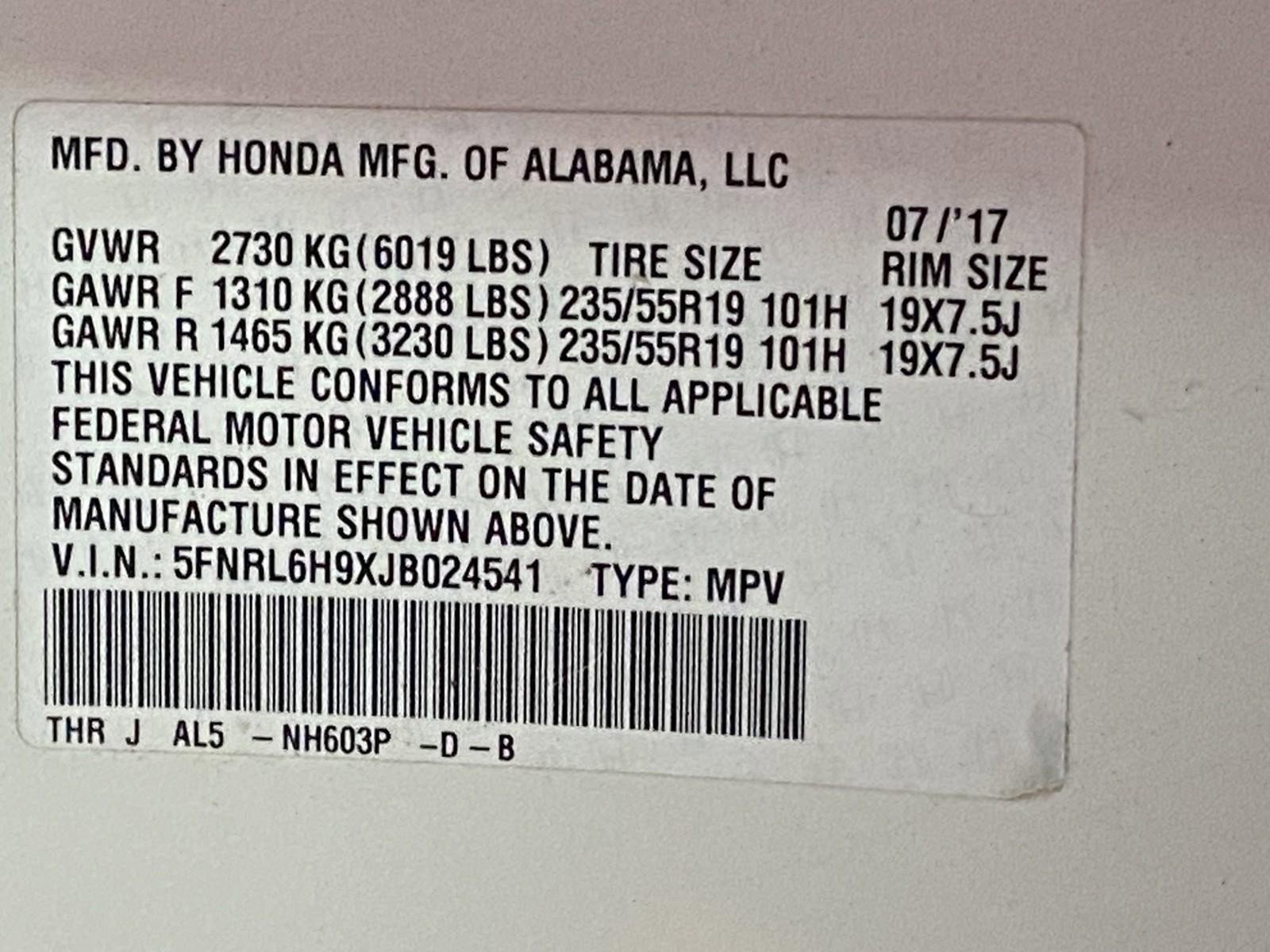 Used 2018 Honda Odyssey Elite image 31