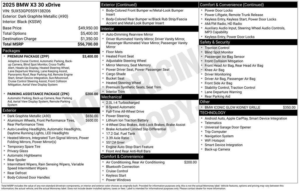 New 2025 BMW X3 xDrive30 AWD/4WD image 31