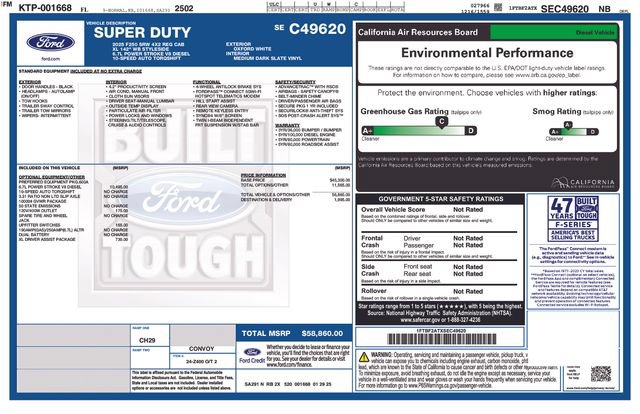 Used 2025 Ford F250 XL w/ XL Driver Assist Package RWD image 23