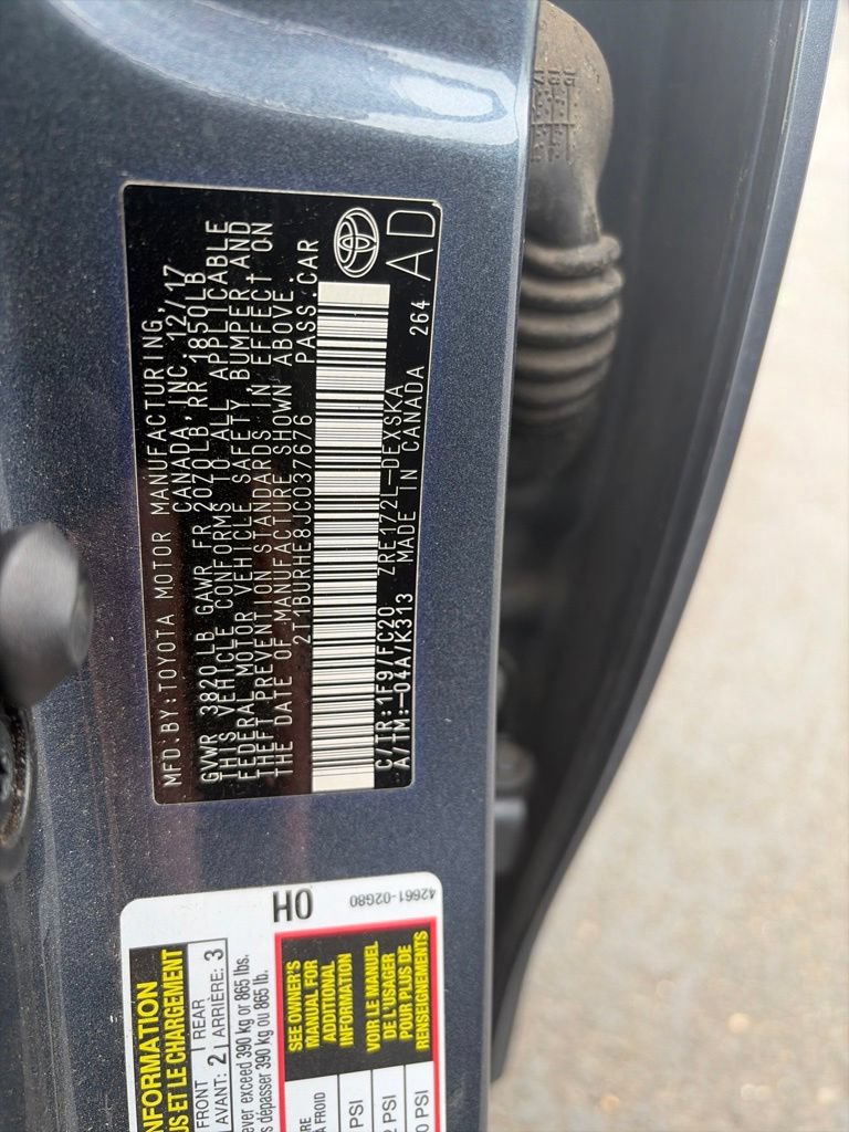 Used 2018 Toyota Corolla SE w/ SE Premium Package FWD image 12