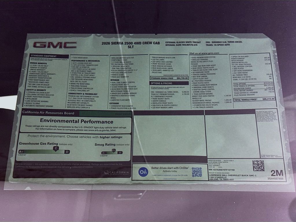 New 2026 GMC Sierra 2500 SLT w/ Texas SLT Premium Package image 20