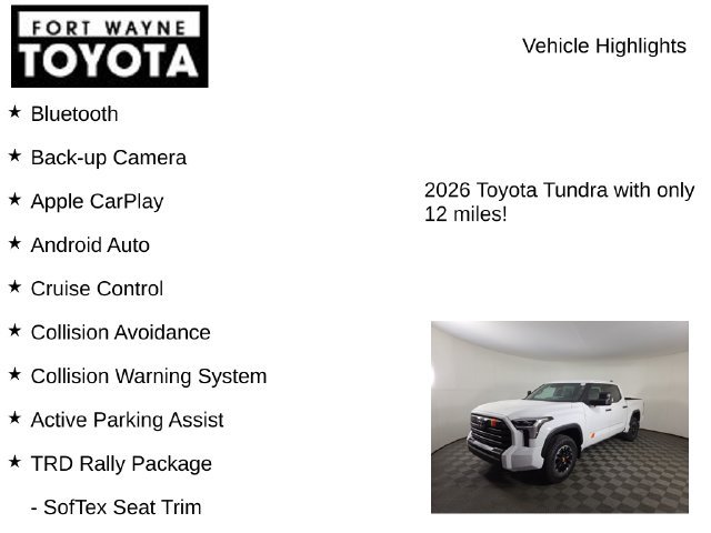 New 2026 Toyota Tundra SR5 AWD/4WD image 8