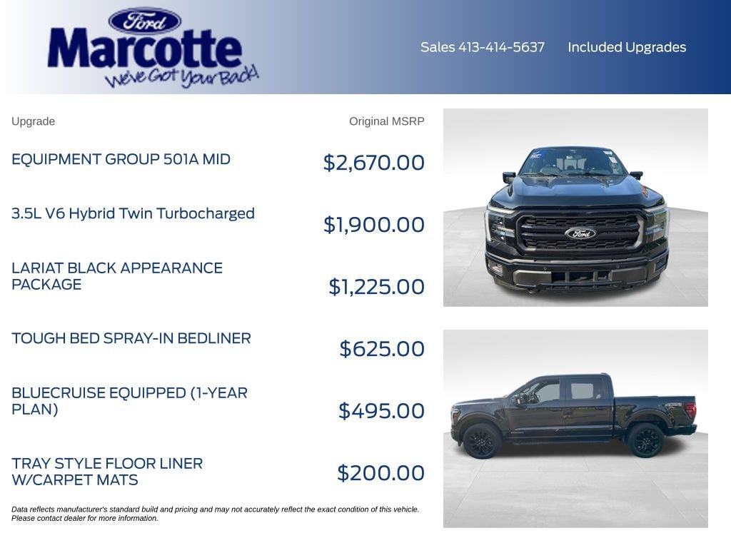 Used 2025 Ford F150 Lariat w/ Equipment Group 501A Mid AWD/4WD image 5