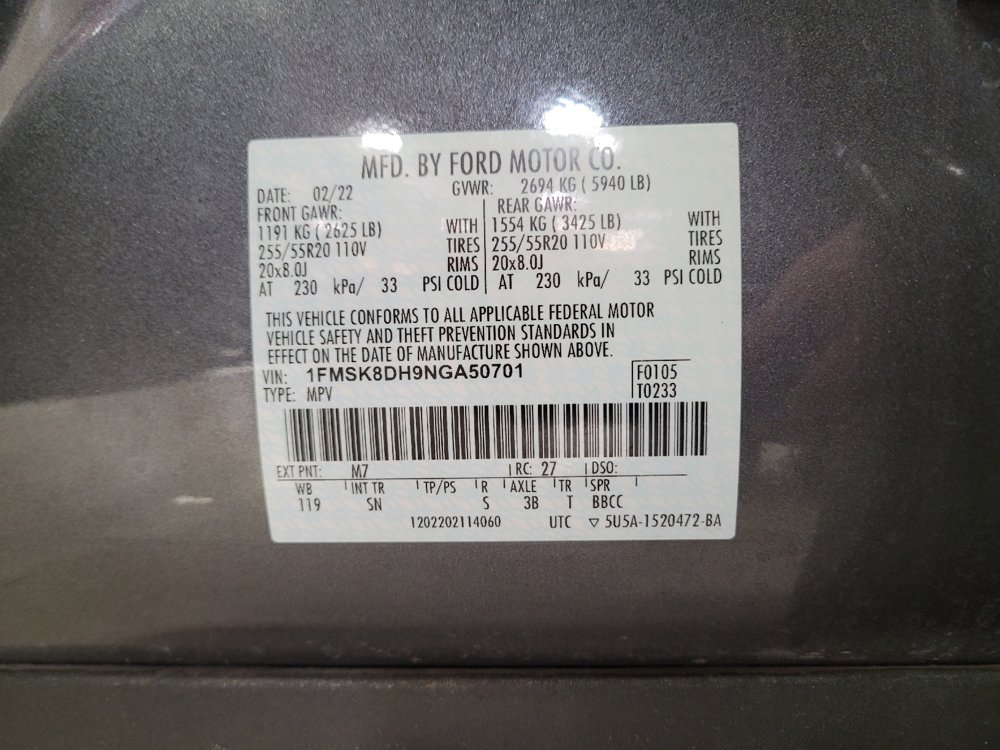 Used 2022 Ford Explorer XLT w/ Equipment Group 202A AWD/4WD image 33
