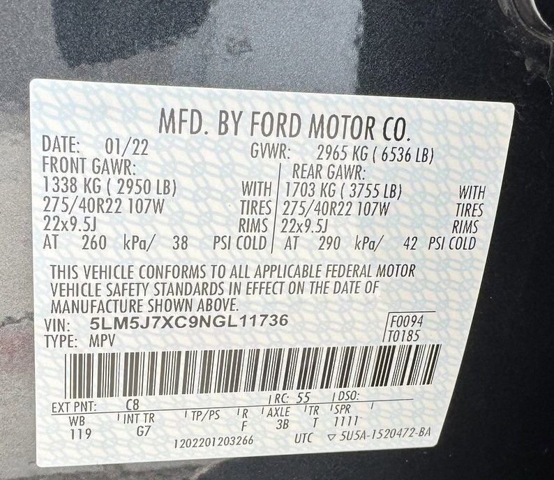 Used 2022 Lincoln Aviator Reserve w/ Equipment Group 201A image 33