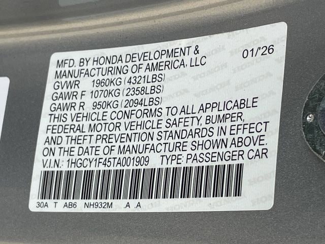 Certified 2026 Honda Accord SE image 29