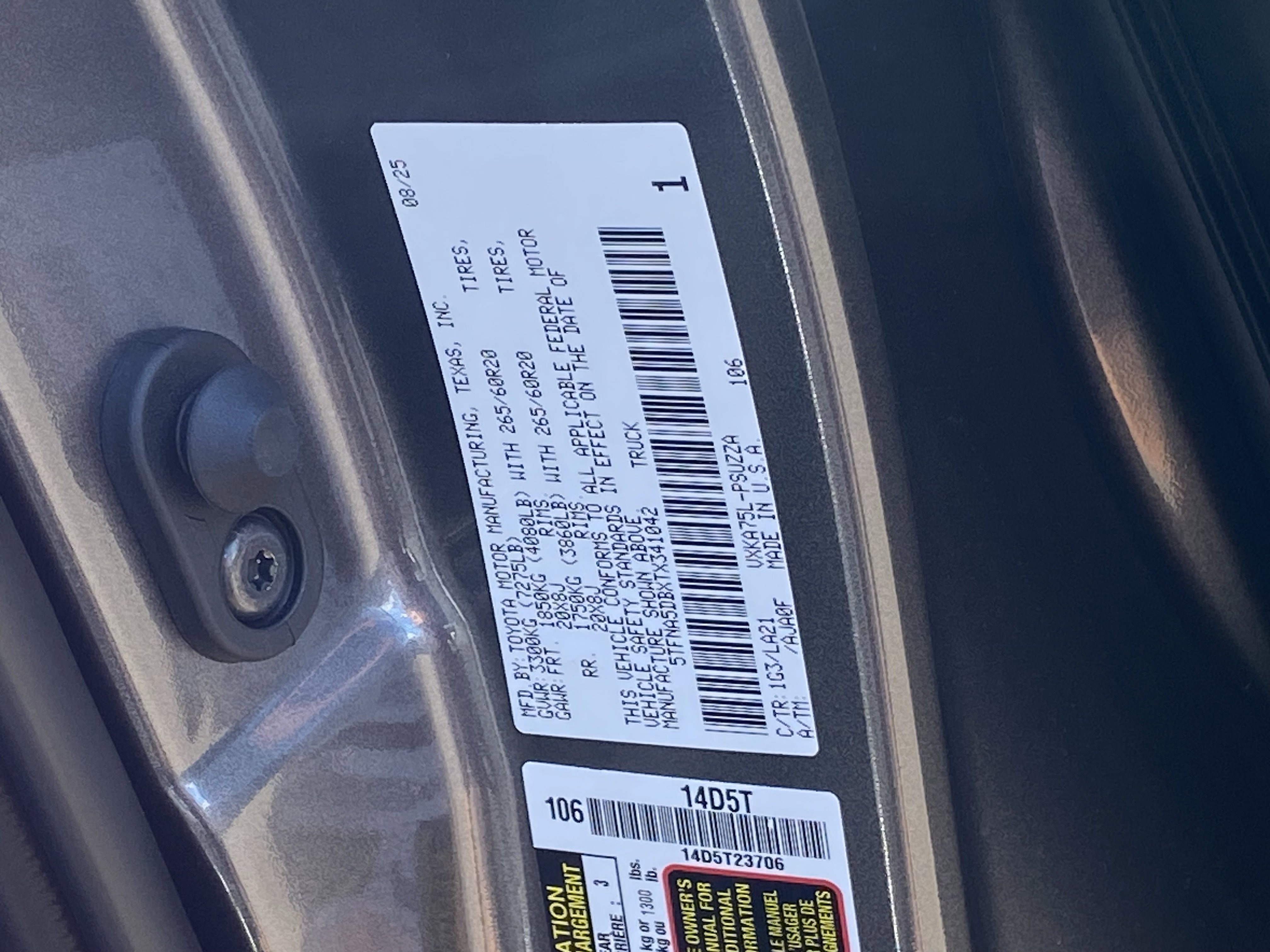 New 2026 Toyota Tundra Platinum image 21