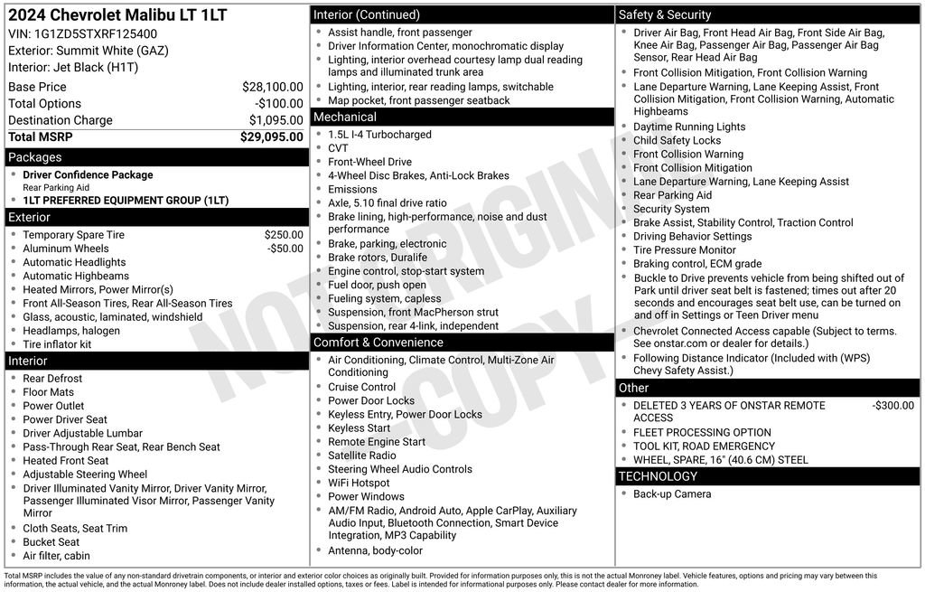 Used 2024 Chevrolet Malibu LT image 48