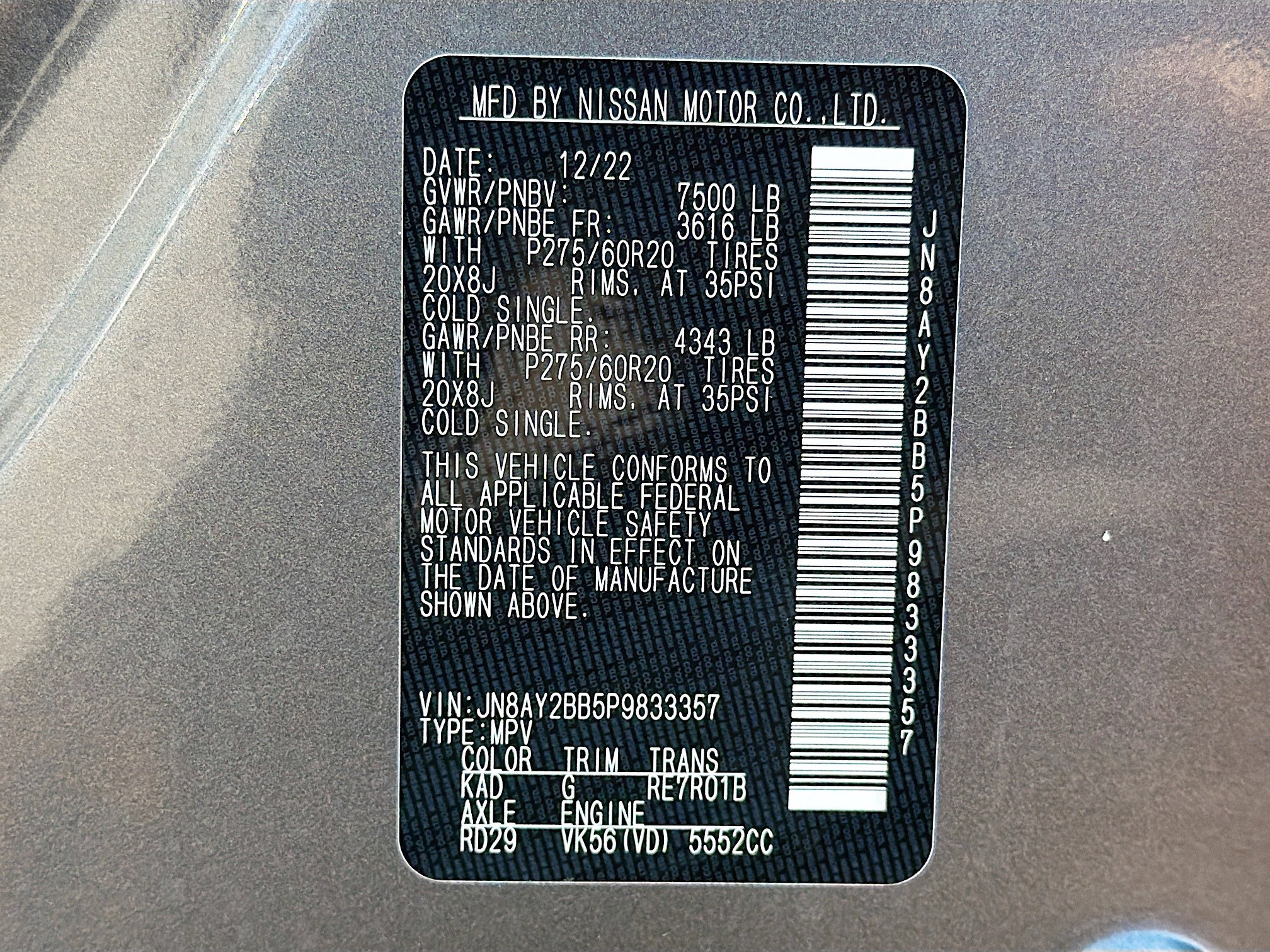 Used 2023 Nissan Armada SL w/ Captain's Chairs Package image 44