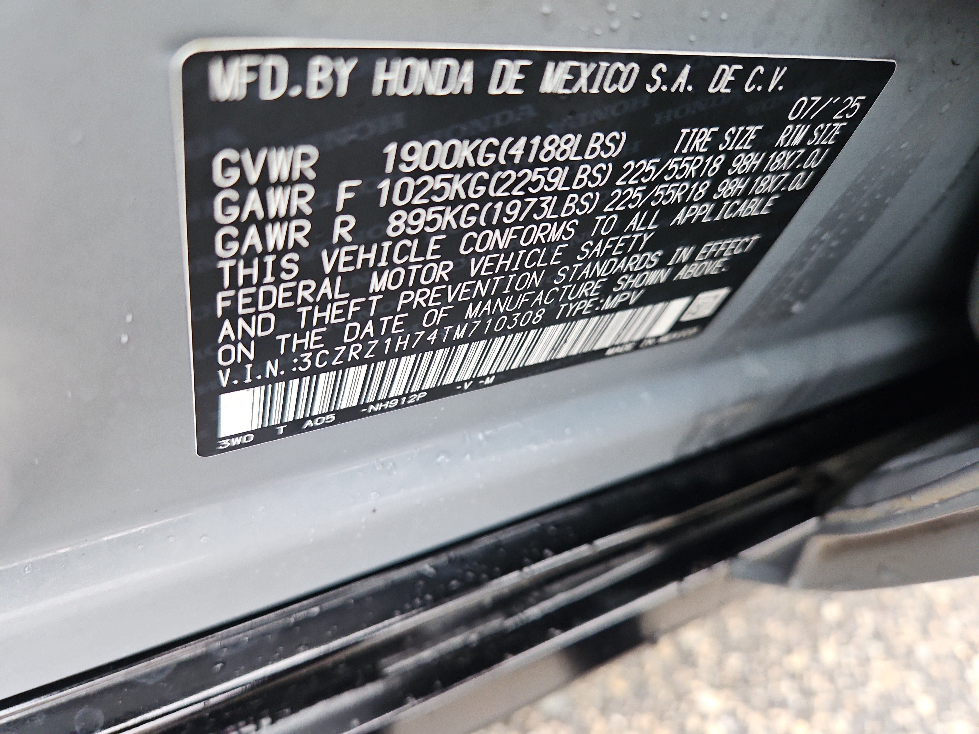 Used 2026 Honda HR-V EX-L image 7