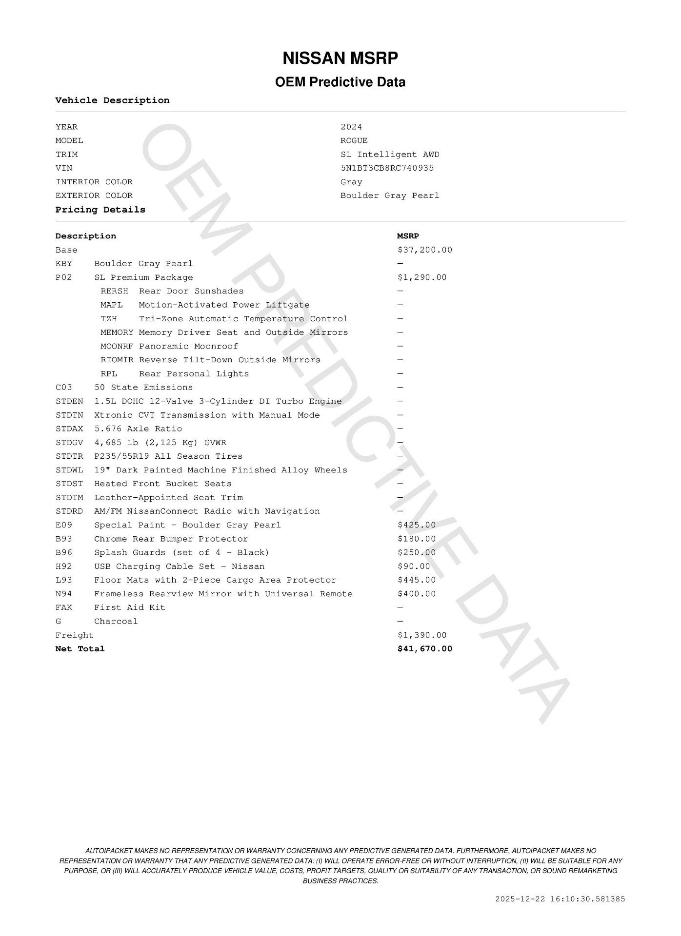 Certified 2024 Nissan Rogue SL w/ SL Premium Package image 11