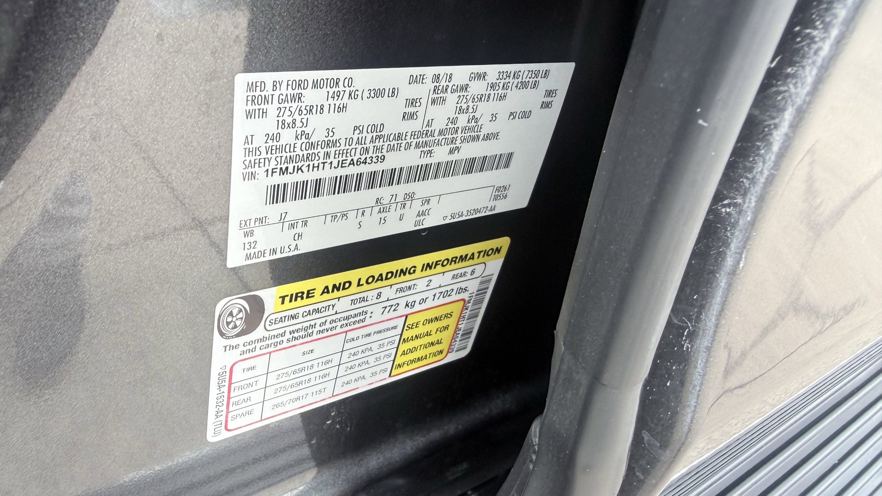 Used 2018 Ford Expedition Max XLT w/ Equipment Group 202A RWD image 30