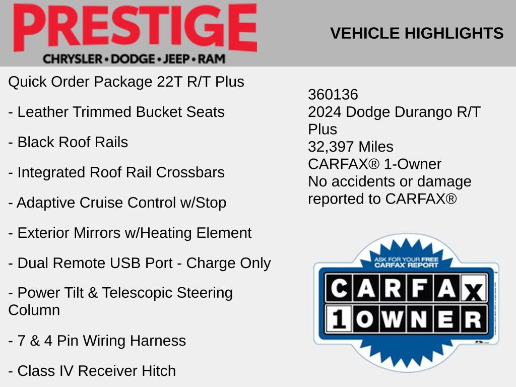 Used 2024 Dodge Durango R/T AWD/4WD image 6