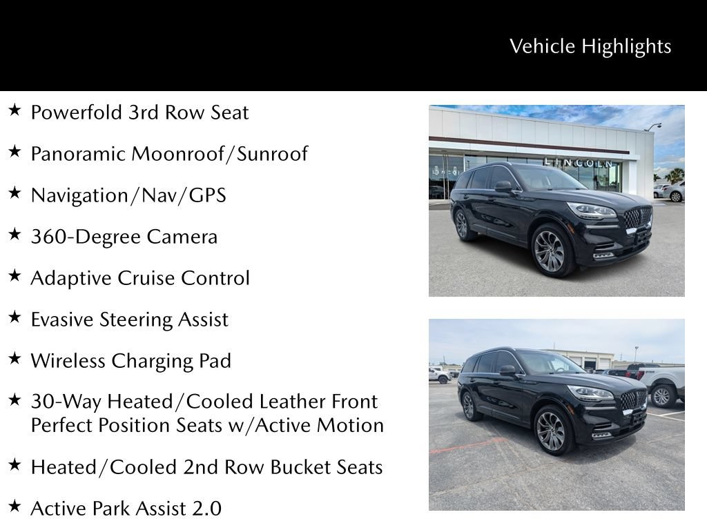 Used 2022 Lincoln Aviator Grand Touring w/ Equipment Group 301A AWD/4WD image 36